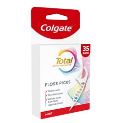 Colgate Total Floss Pick 35 Pack of 6