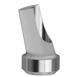 Angled abutment 15 Deg NP on implant Ext Hex universal