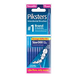 Piksters Interdental Brushes Navy Size 000 10pk
