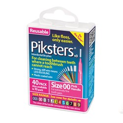 Piksters Interdental Brushes Pink Size 00 40pk