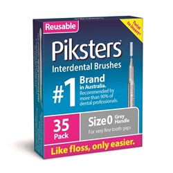 Piksters Interdental Brushes Silver Size 0 35pk
