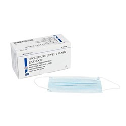 Henry Schein Level 2 Mask Earloop Blue Box 50