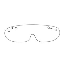 Eye Shield Clear Lenses Pack of 25