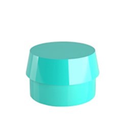 Ot Cap System Micro 1.6 Dia Aqua Caps Strong Ret 6pk